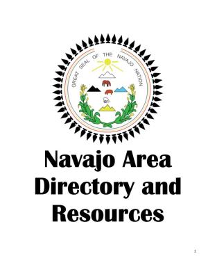 Navajo Area Directory and Resources