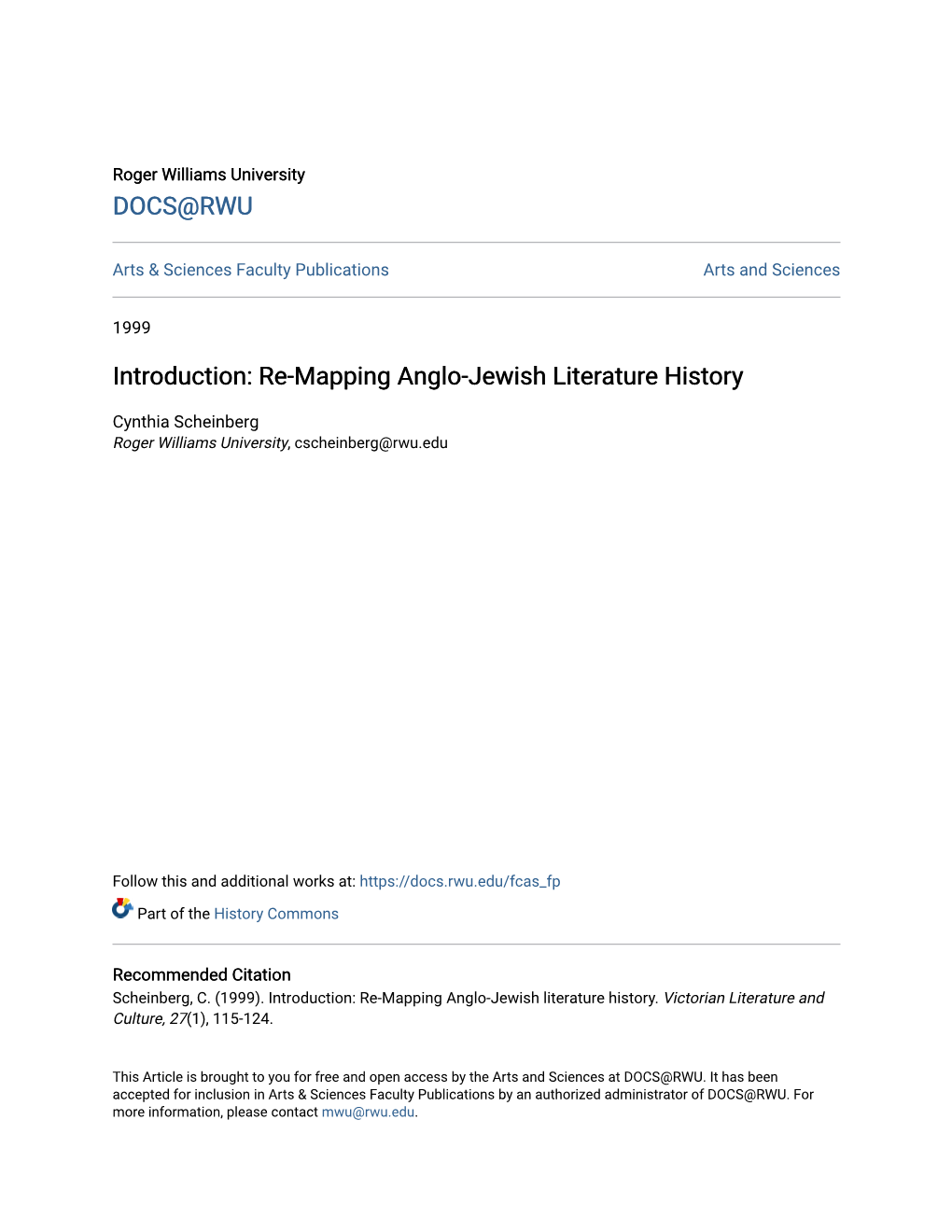 Re-Mapping Anglo-Jewish Literature History