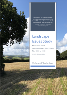 Landscape Issues Study Menheniot Parish