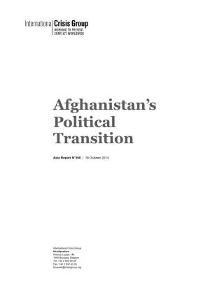 Afghanistan's Political Transition