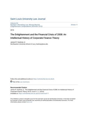 An Intellectual History of Corporate Finance Theory