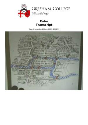 Euler Transcript