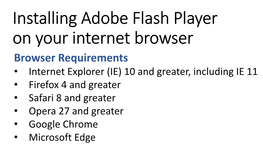 Adobe Flash Guide