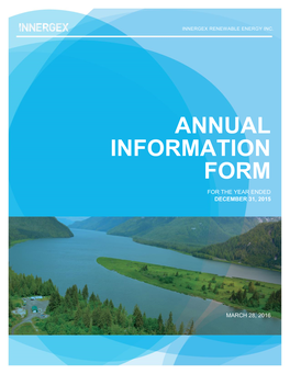 Annual Information Form