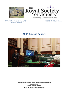 2019 Annual Report of the Royal Society of Victoria