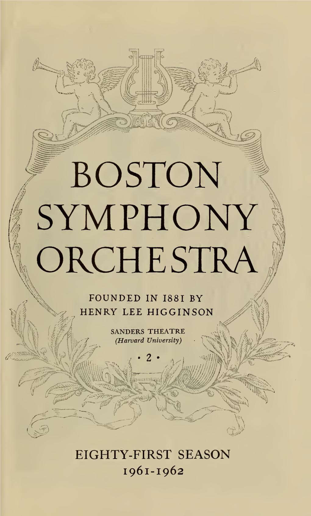 Boston Symphony Orchestra Concert Programs, Season 81, 1961-1962