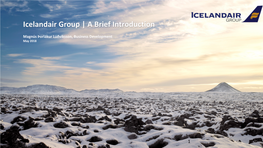 Icelandair Group | a Brief Introduction