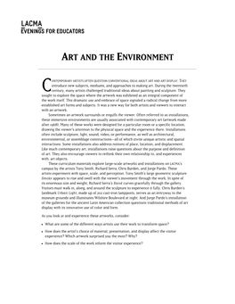 Art and the Environment