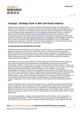 Guangxi: Strategic Role in Belt and Road Initiative