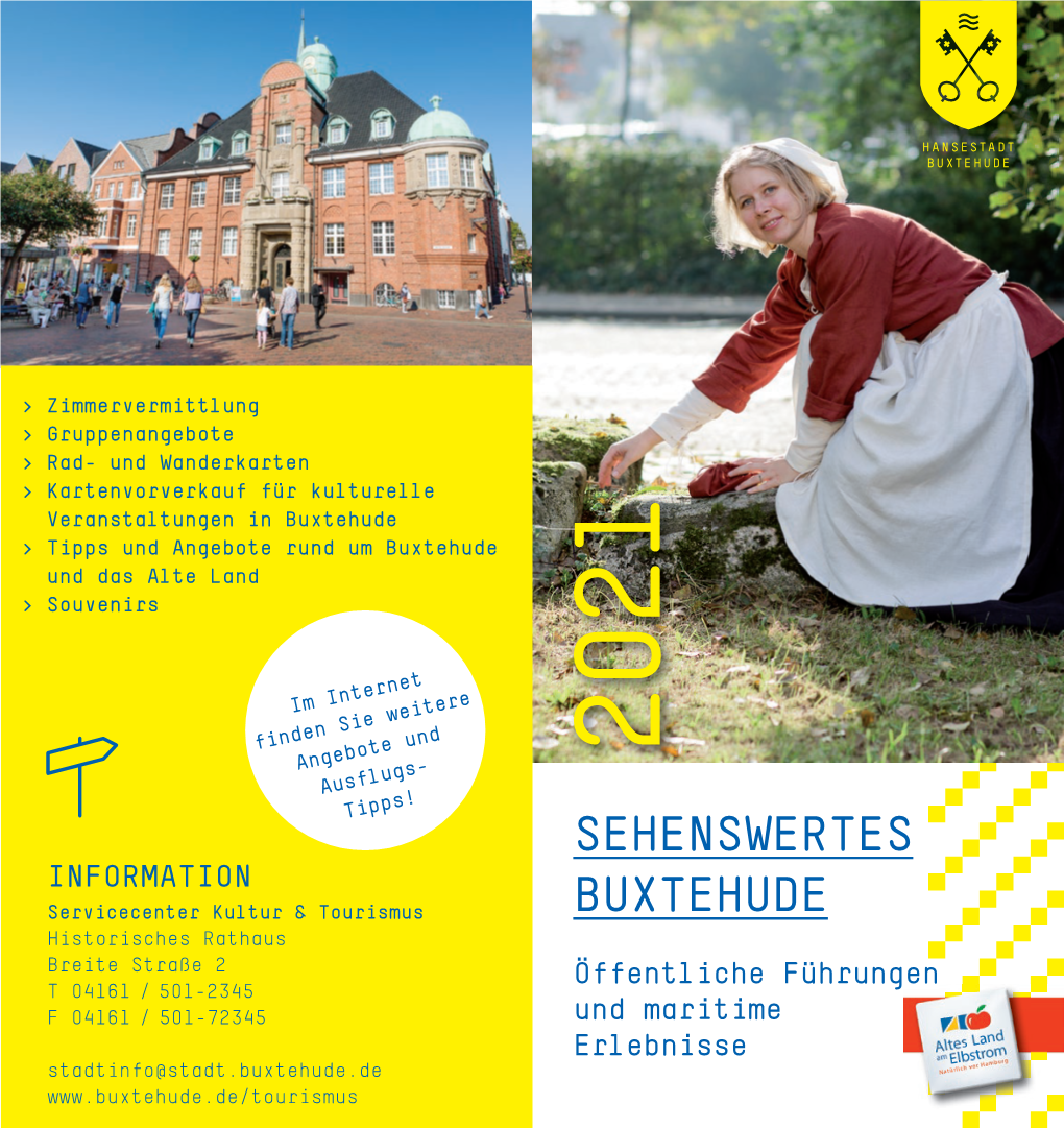 Flyer Sehenswertes Buxtehude 2021