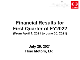 Presentation Financial Results（13P | 764.7