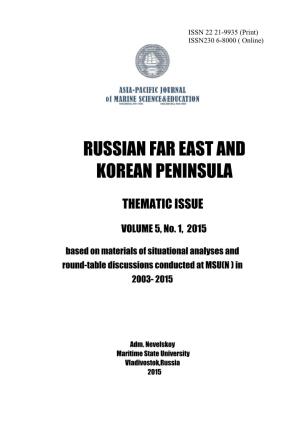 Russian Far East and Korean Peninsula”