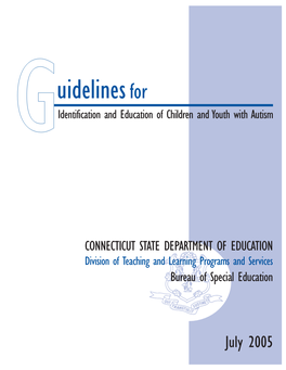 Uidelines for Gidentification and Education of Children and Youth with Autism
