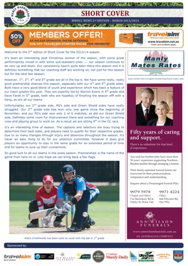 SHORT COVER MWDCC NEWS 2Nd EDITION – MARCH 2013/2014