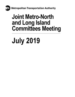 Long Island Rail Road Committee Monday, June 24, 2019