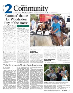 'Camelot' Theme for Woodside's Day of the Horse