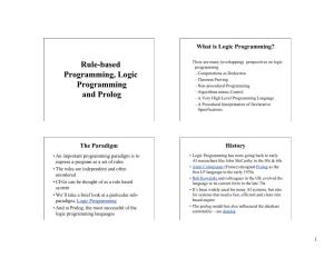 What Is Logic Programming? the Paradigm History