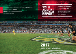 12Th Annual Report 100 Grade Games South Sydney Members Rugby League Football Club Limited Page 4