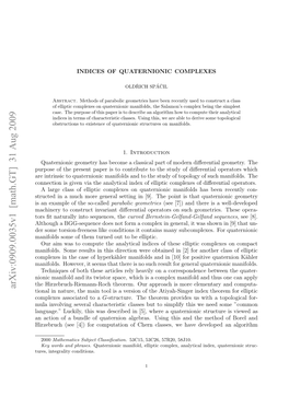 Indices of Quaternionic Complexes