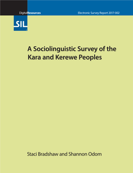 A Sociolinguistic Survey of the Kara and Kerewe Peoples