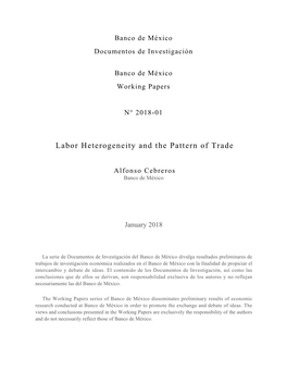 Labor Heterogeneity and the Pattern of Trade