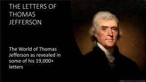 The Letters of Thomas Jefferson