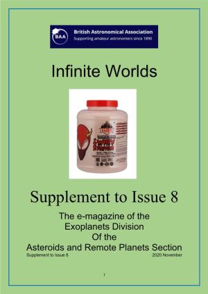 Infinite Worlds Supplement to Issue 8