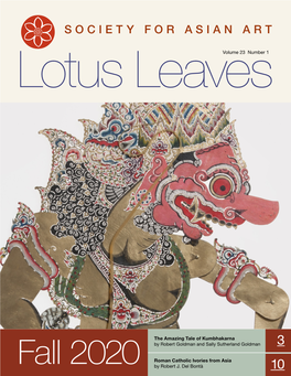 Lotus Leaves Fall 2020 Volume 23 Number 1