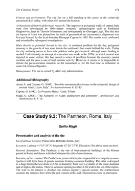 Case Study 9.3: the Pantheon, Rome, Italy