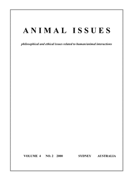 Animal Issues 4(2)