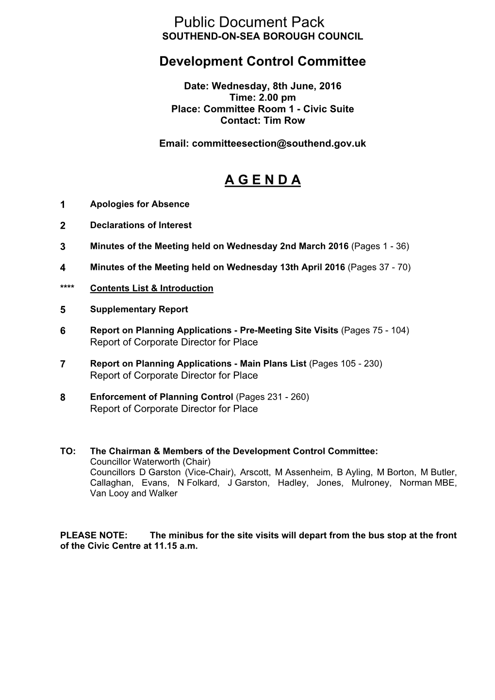 (Public Pack)Agenda Document for Development Control Committee