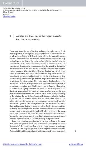 1 Achilles and Patroclus in the Trojan War: an Introductory Case Study