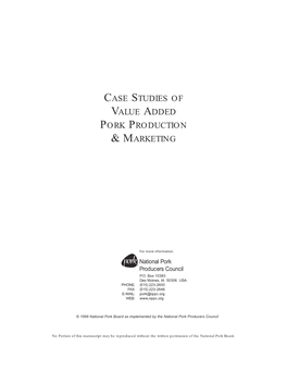 Case Studies Value Added