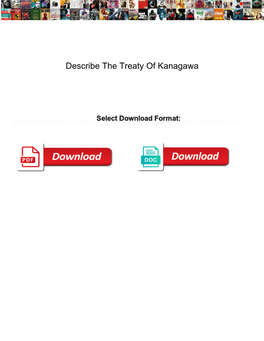 Describe the Treaty of Kanagawa