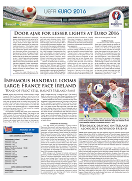 Infamous Handball Looms Large; France Face Ireland ‘Hand of Frog’ Still Haunts Ireland Fans