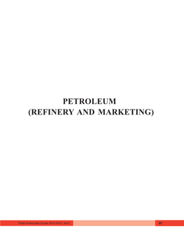 Petroleum (Refinery and Marketing)