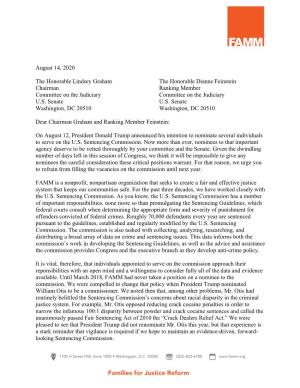 Sent a Letter Today to Senate Judiciary Chairman Sen. Lindsey Graham