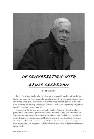 In Conversation with Bruce Cockburn