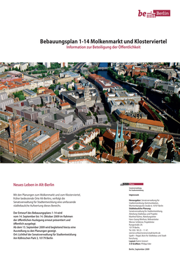 Bebauungsplan 1-14 Molkenmarkt Und Klosterviertel Information Zur Beteiligung Der Öffentlichkeit