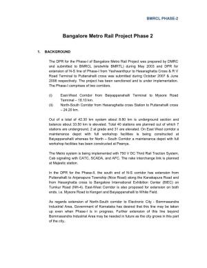 Bangalore Metro Rail Project Phase 2