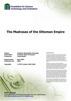 The Madrasas of the Ottoman Empire