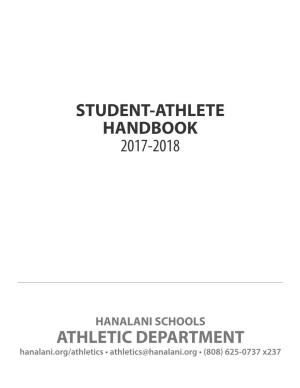 Student-Athlete Handbook 2017-2018