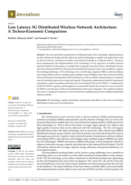 Low Latency 5G Distributed Wireless Network Architecture: a Techno-Economic Comparison