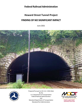 Howard Street Tunnel Finding of No Significant Impact