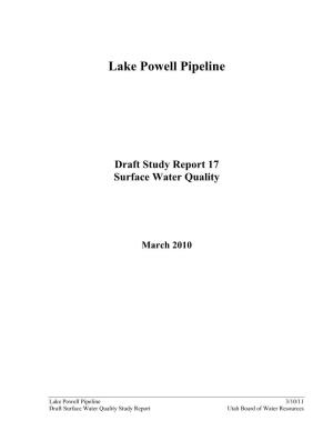 Draft Surface Water Quality Report