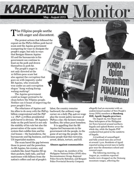The Filipino People Seethe with Anger and Discontent