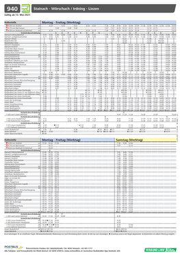Stainach - Wörschach / Irdning - Liezen Gültig Ab 13