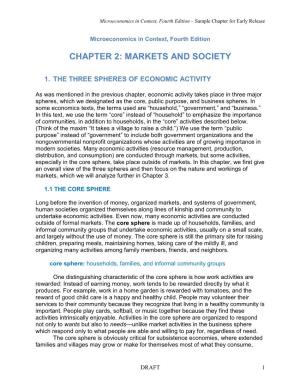 Chapter 2: Markets and Society