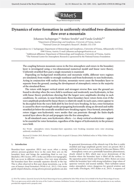 Dynamics of Rotor Formation in Uniformly Stratified Two-Dimensional