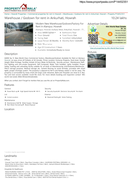 Warehouse / Godown for Rent in Ankurhati, Howrah (P14452351